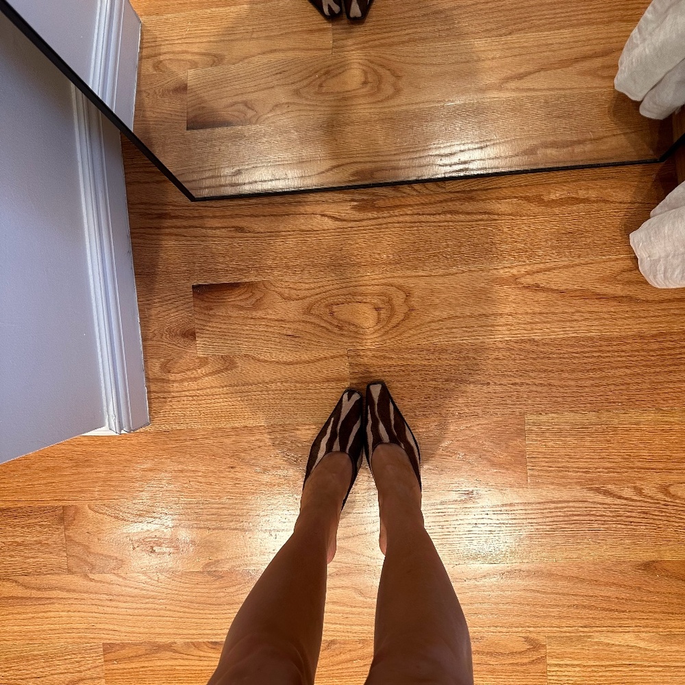 Jeffery Cambell Zebra Mule Heels